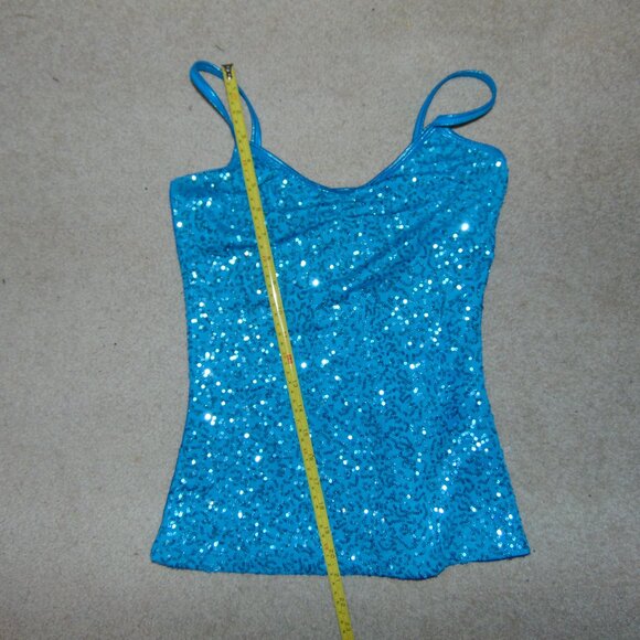 Balera Blue Sequin Camisole MA - Picture 5 of 6